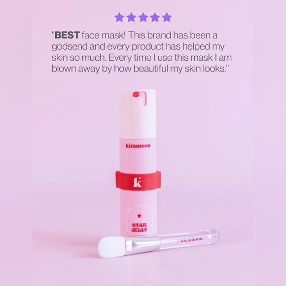 *NWT* kiramoon ⭐️ Star Jelly Mask, Magic Resurfacing Facial (10% AHA + Glycerin) - Picture 6 of 16